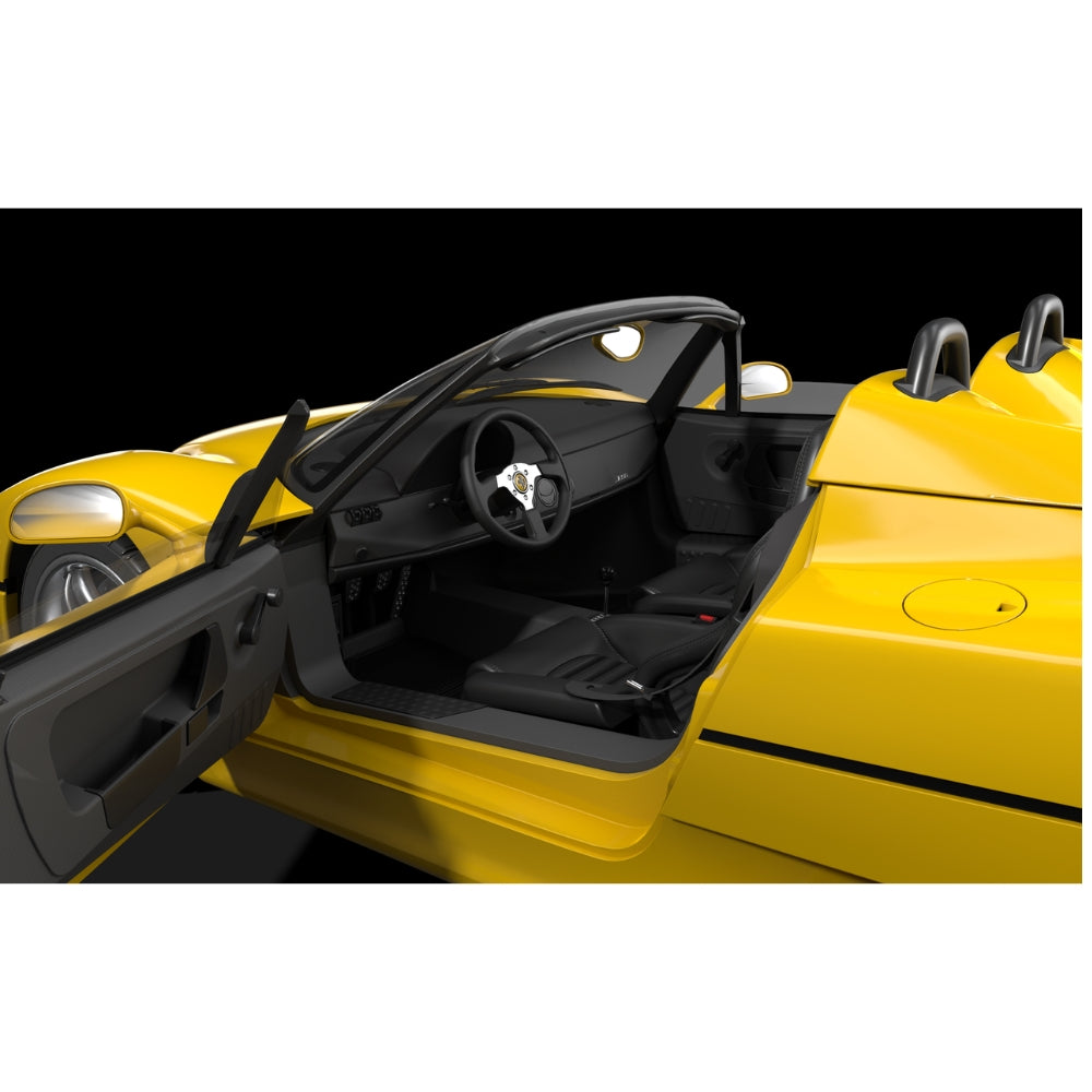 Ferrari F50 Giallo Modena Yellow 1:8 Metal Diecast Model Kit - HK63