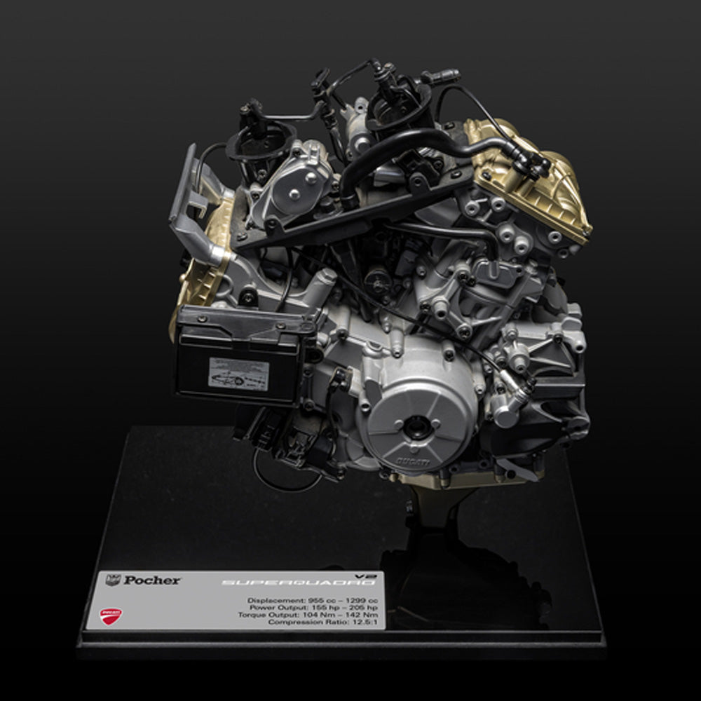 Pocher HKM124 Ducati Superquadro V2 Engine 1:4 Diecast Model Kit