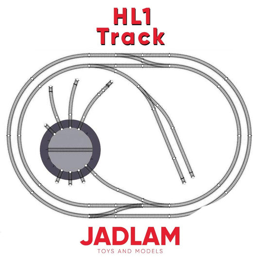 HORNBY Train Set Track HL1 Starter Layout - Double Oval Approx. 1.6m x 1.1m