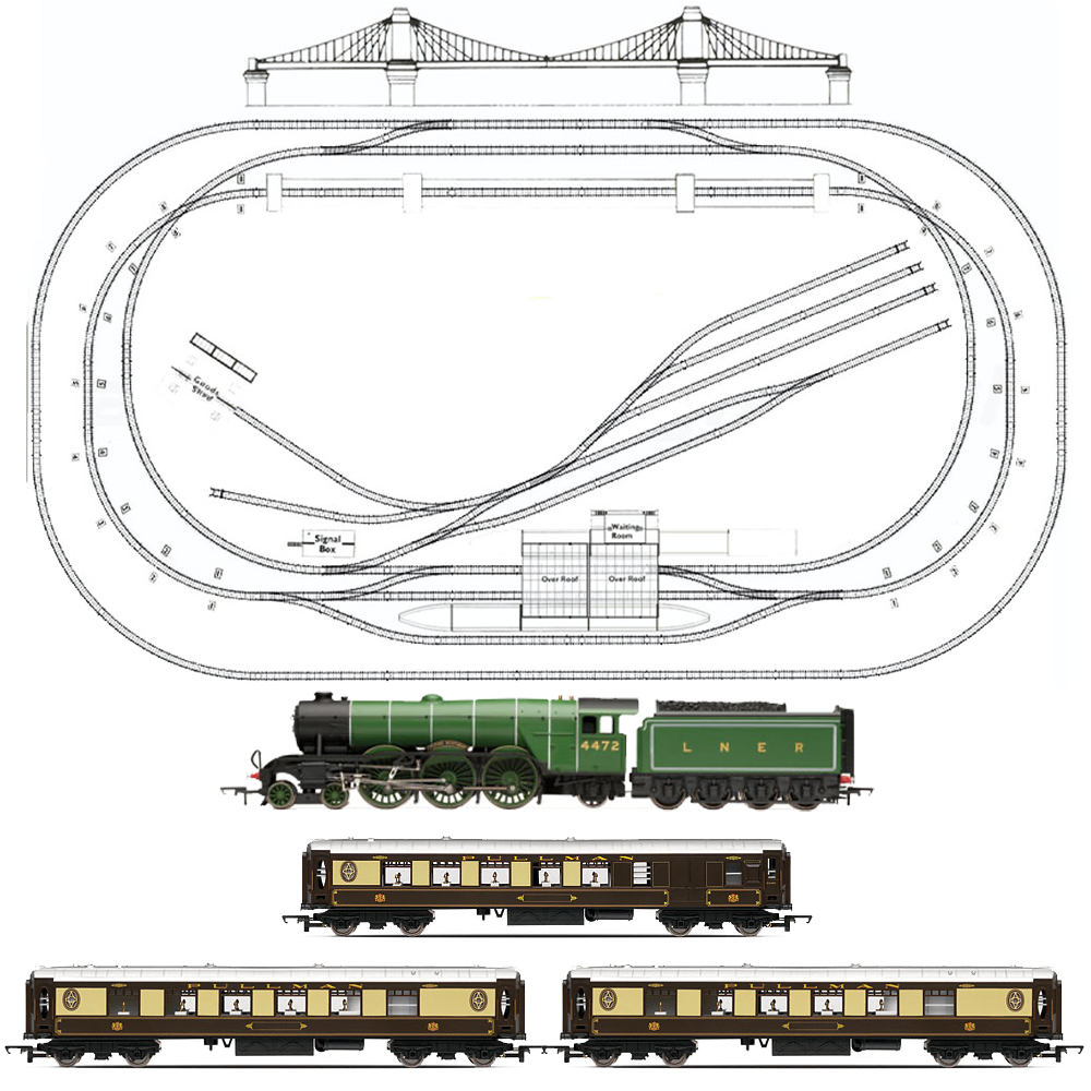 HORNBY Analogue Train Set HL14 Large Jadlam Layout w/Suspension Bridge