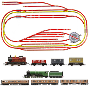 HORNBY Analogue Train Set HL5 Huge Jadlam Layout with 2 Trains, Rolling Stock