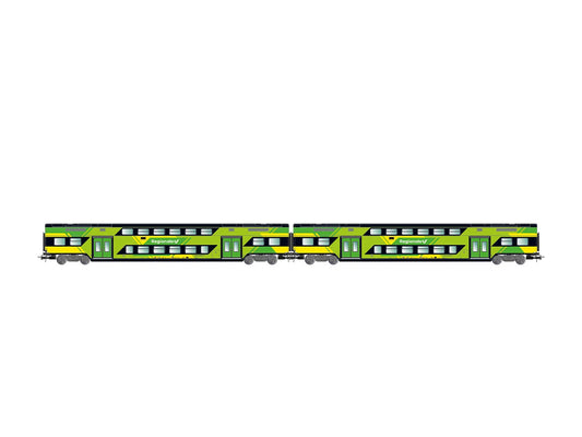 Lima HL5060 FS Trenitalia Regionale Vivalto Coach Set (2) VI HO Gauge