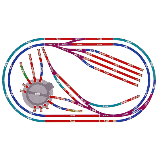 HORNBY Train Set Track HL6 Large Jadlam Railway Layout – Jadlam Toys ...