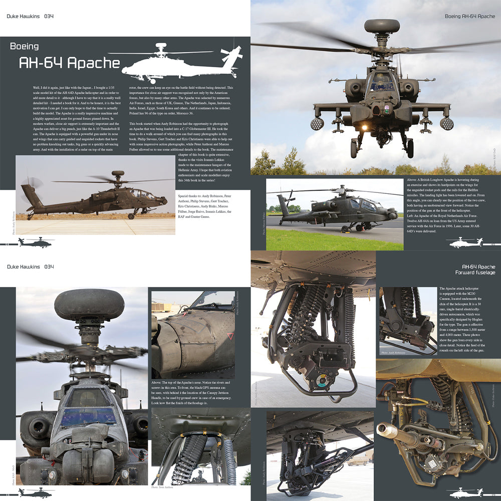 Boeing AH-64 Apache 'Aircraft in Detail No.34' Duke Hawkins - HMH Publications