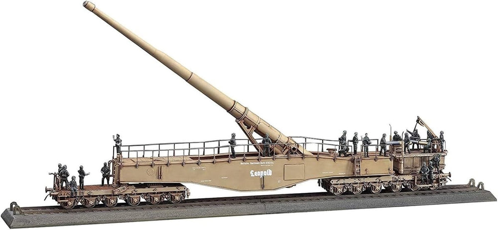 Hasegawa HMT58 German Railway Gun K5(E) Leopold with Figures 1:72 Model Kit