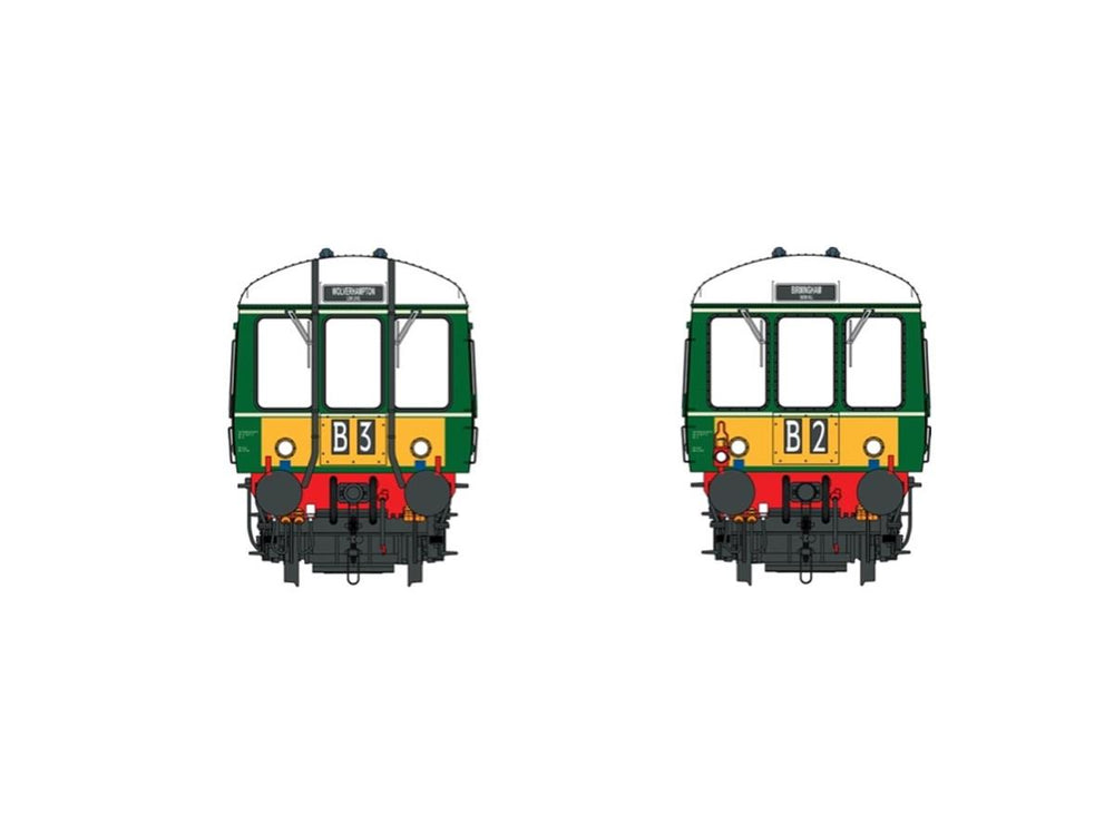 Heljan Class 122 M55005 BR Green w/Small Yellow Panels HN1261 TT Gauge