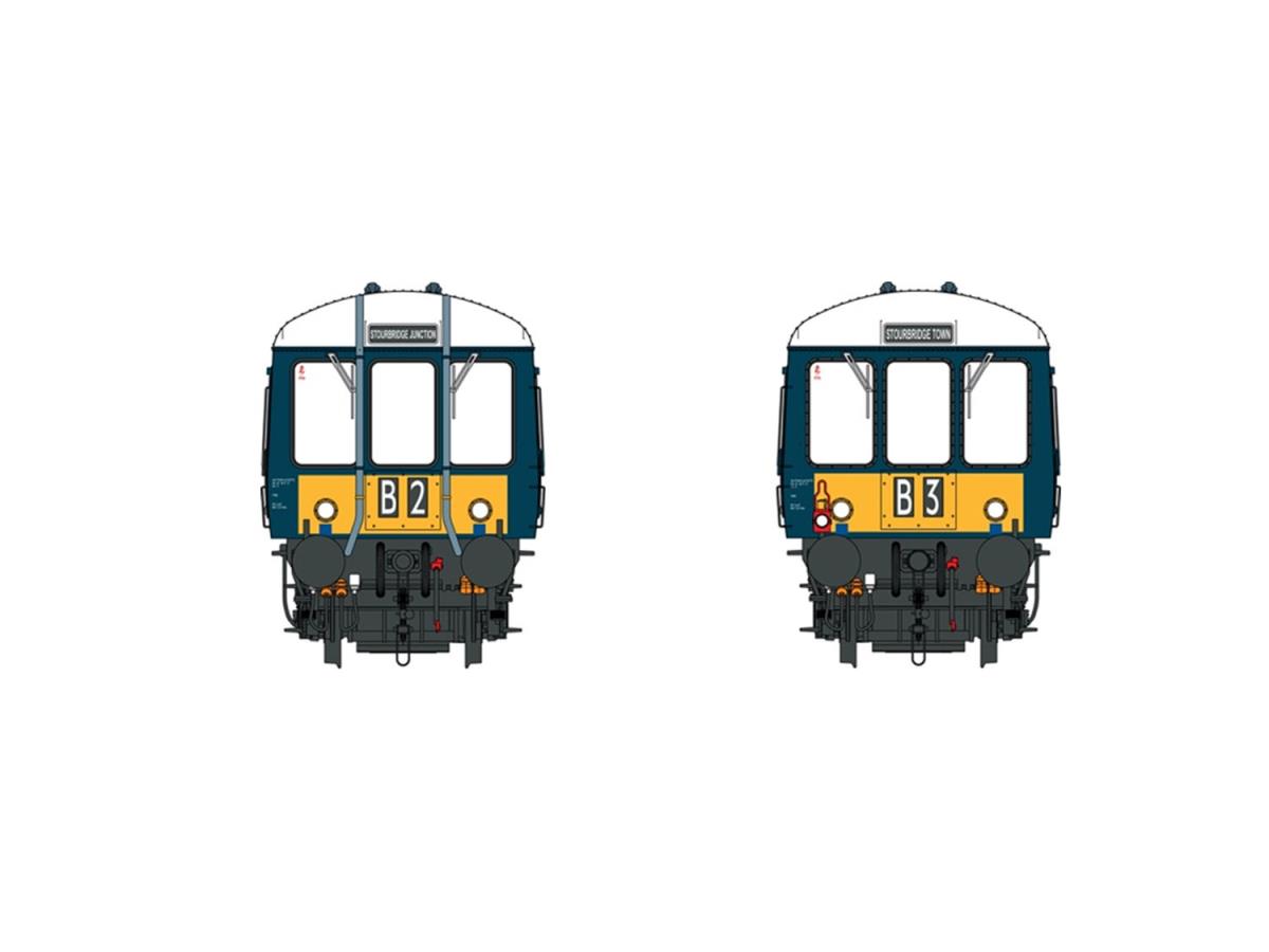 Heljan Class 122 W55008 BR Blue w/Small Yellow Panels HN1263 TT Gauge