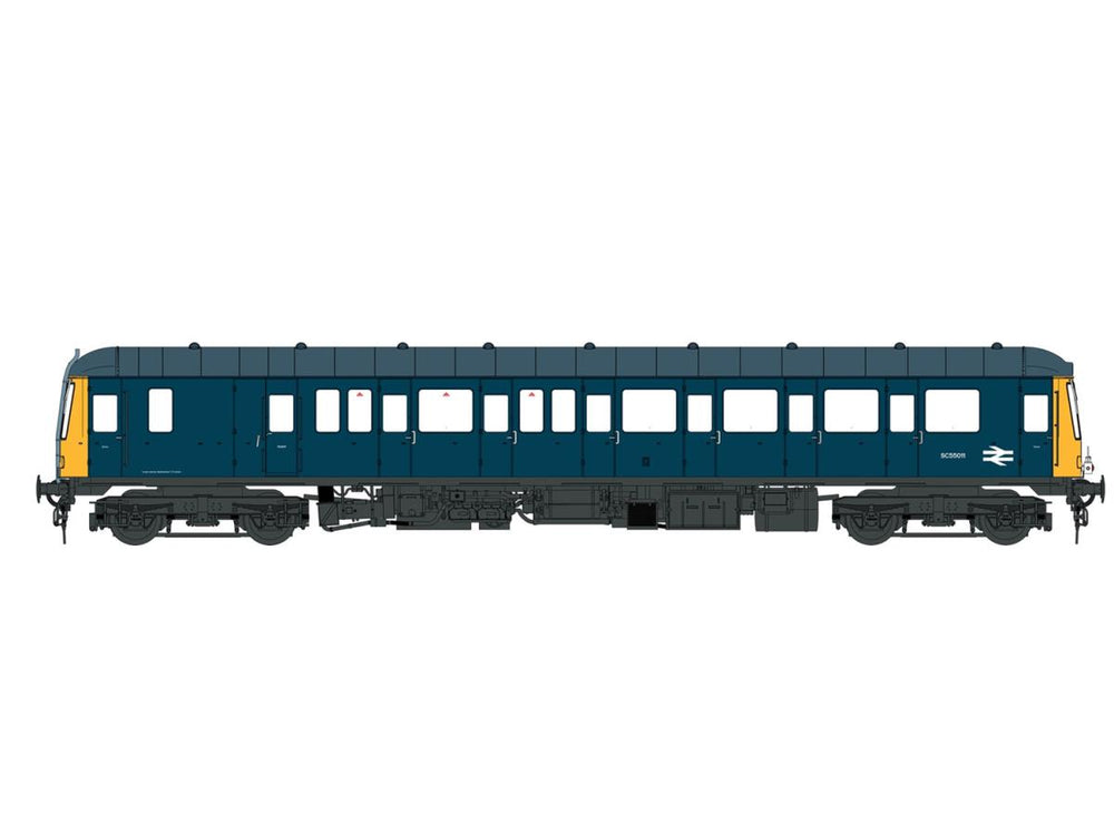 Heljan Class 122 Sc55011 BR Blue w/Full Yellow Ends HN1264 TT Gauge