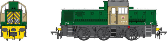 Heljan 1413  Class 14 D9545 BR Green w/Wasp Stripes Weathered OO Gauge