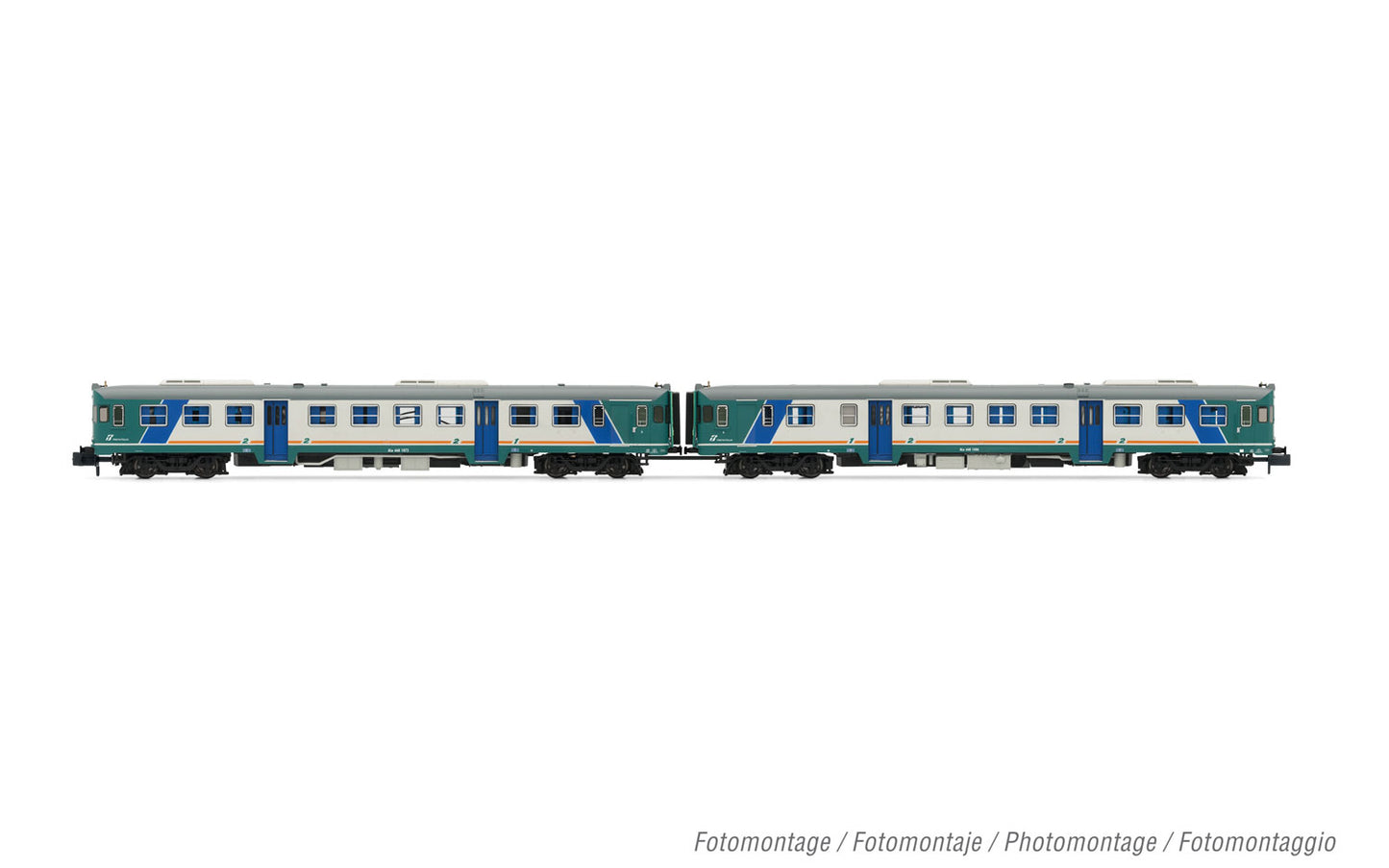 Arnold HN2571S FS, 2-units pack ALn 668 1000 series (2 doors) XMPR livery, flat windows, ep. Vb - DCC Sound N Gauge