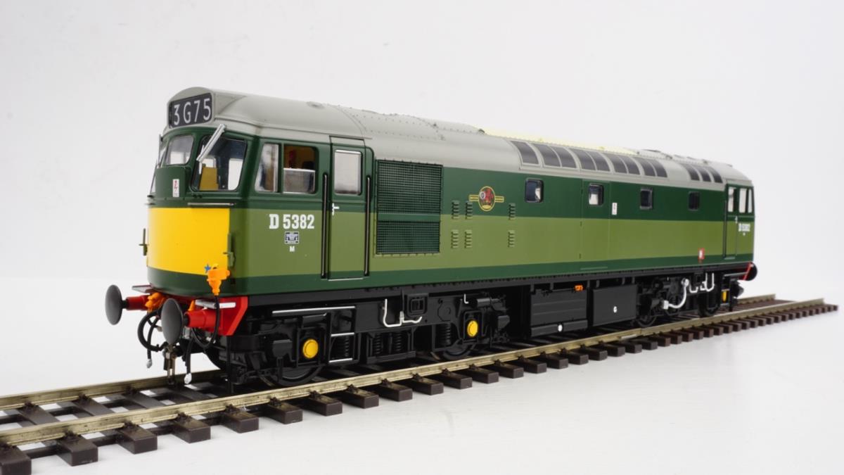Heljan Class 27 D5382 BR Two Tone Green Small Yellow Panels O Gauge Diesel Model Train HN2775