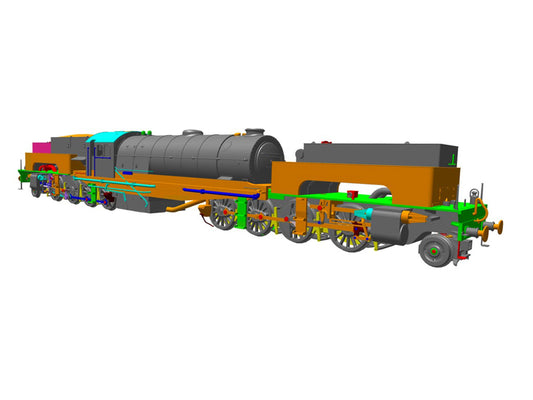 Heljan U1 Garratt 2-8-0+0-8-2T LNER Lined Black 2395 OO Gauge HN3000