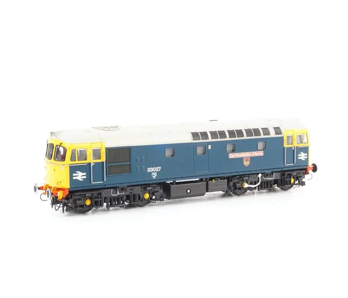 Heljan Class 33 027 Earl Mountbatten of Burma BR Blue w/Grey Roof HN34221 Gauge