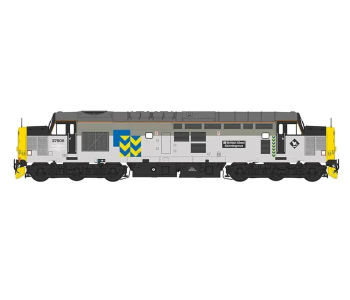 Heljan Class 37 506 British Steel Skinningrove Railfreight Metals HN3762 O Gauge