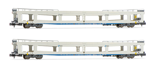 Arnold HN4351 RENFE, 2-unit set DDMA autotransporter, white livery, period V N Gauge