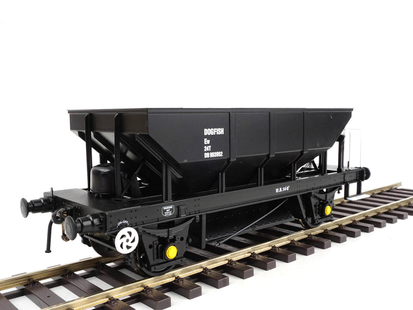 Heljan 4379  Dogfish Hopper BR Black DB993952 O Gauge