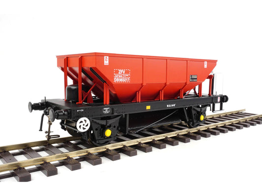 Heljan 4383  ZFV Dogfish Hopper BR Gulf Red DB983217 O Gauge