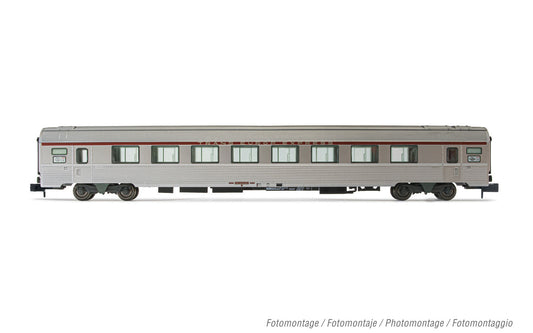 Arnold HN4445 SNCF, TEE "Paris - Ruhr", A8u coach, silver livery, ep. IV N Gauge