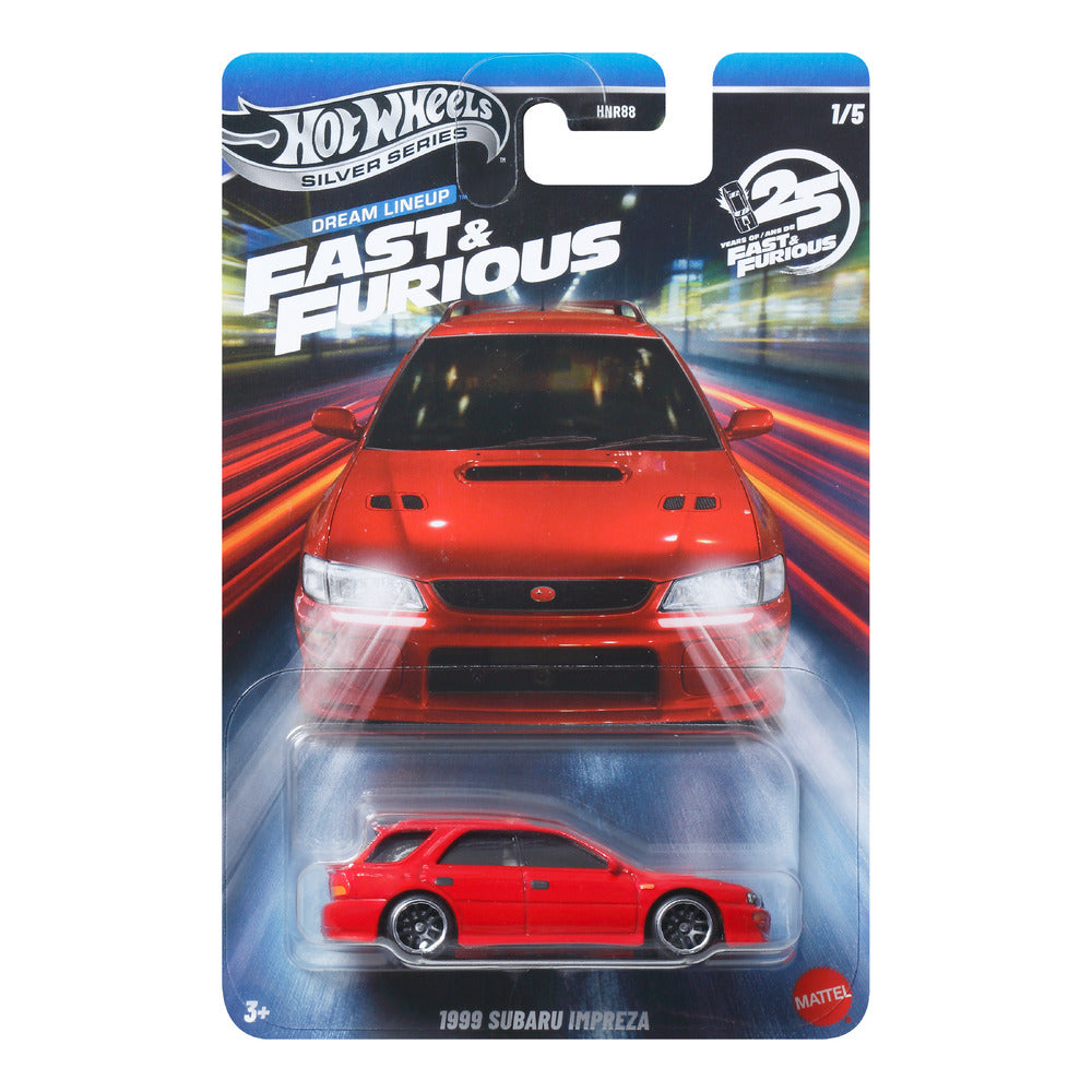 Hot Wheels Silver Series - Fast & Furious: 1999 Subaru Impreza JKX10 1/5
