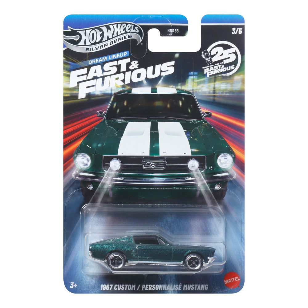 Hot Wheels Silver Series - Fast & Furious: 1967 Custom Mustang JNK49 3/5