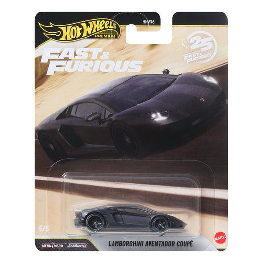 Hot Wheels Premium Fast & Furious Lamborghini Aventador Coupe Age3+ Mattel JHW77
