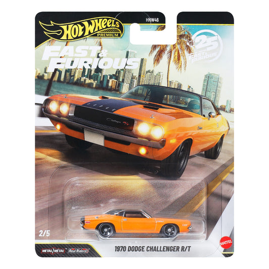 Hot Wheels Premium Fast & Furious 1970 Challenger F2 Age 3+ Mattel JHW64
