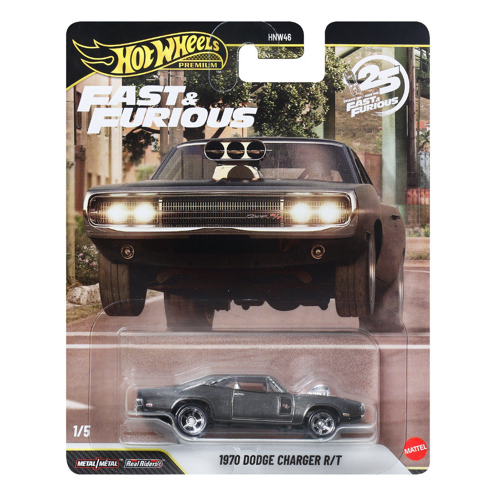 Hot Wheels Premium Fast & Furious 70 Dodge Charger R/T Age 3+ Mattel JHW74