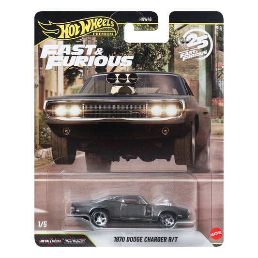 Hot Wheels Premium Fast & Furious 70 Dodge Charger R/T Age 3+ Mattel JHW74