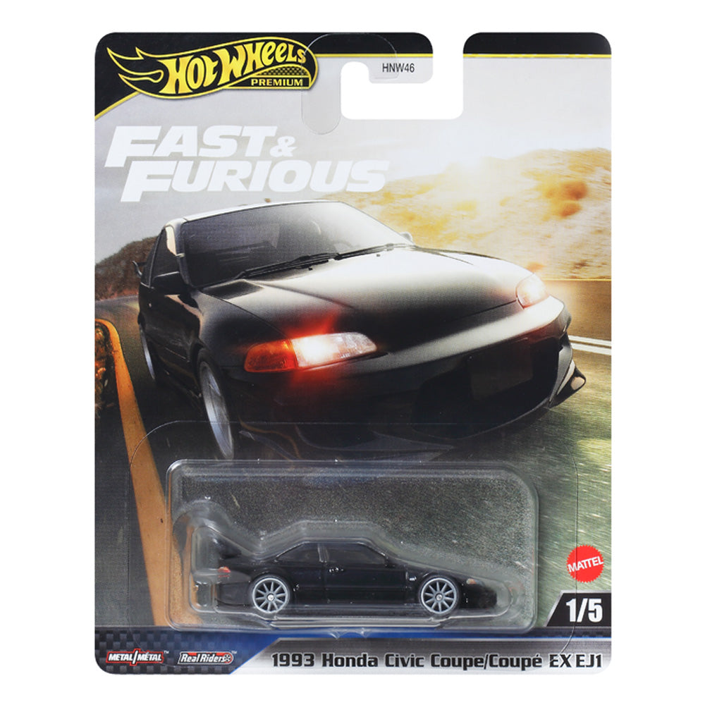 Hot Wheels Premium - Fast & Furious: '93 Honda Civic Coupe 1/5 JBL90
