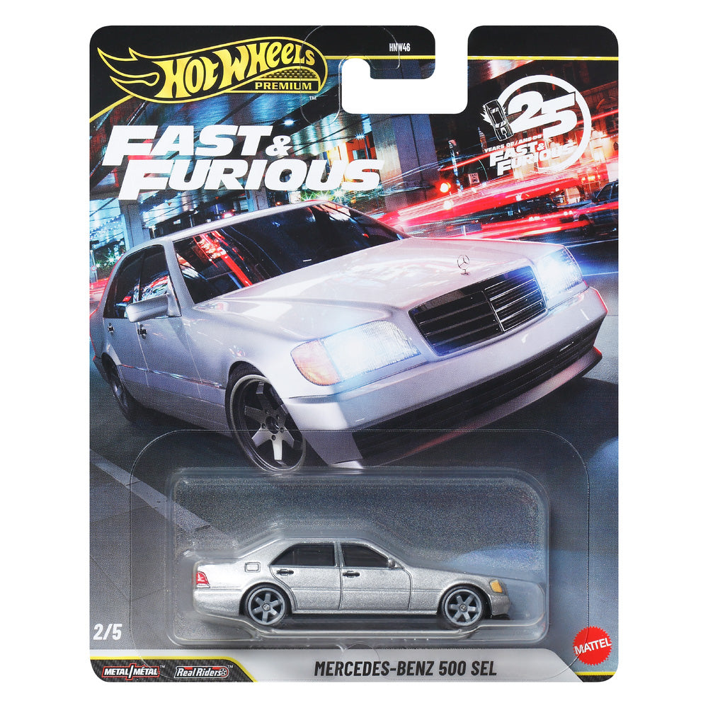 Hot Wheels Premium - Fast & Furious: Mercedes-Benz 500 SEL 2/5 JHW67