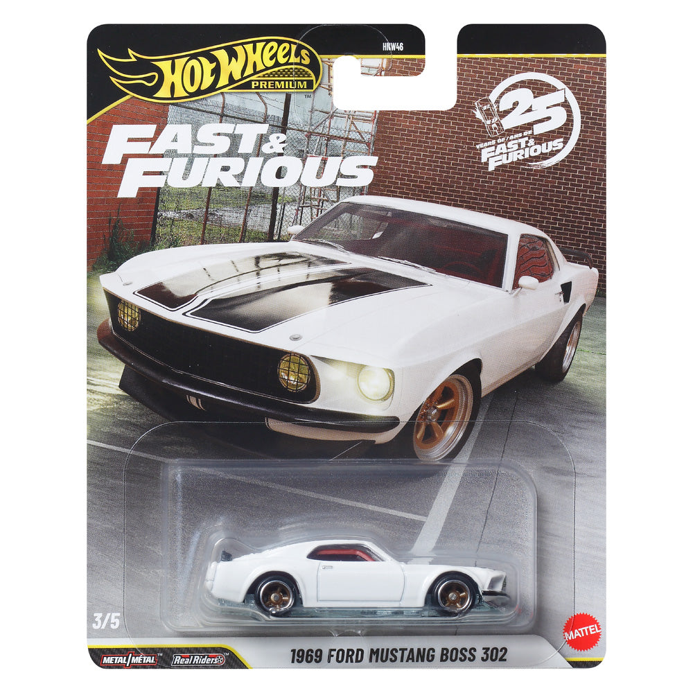 Hot Wheels Premium - Fast & Furious: 1969 Ford Mustang Boss 302 3/5 JHW72