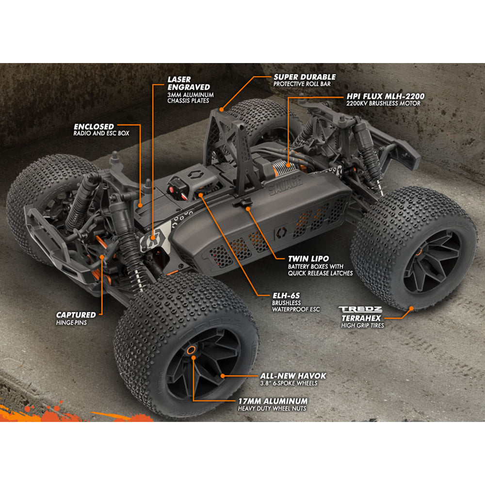 HPI Savage X FLUX V2 4WD Brushless 1:8 RTR Monster Truck