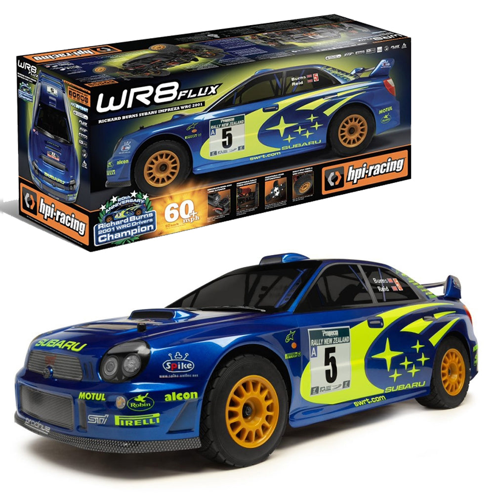 HPI WR8 Flux 2001 WRC Subaru Impreza 1:8 RTR RC Rally Car 160943