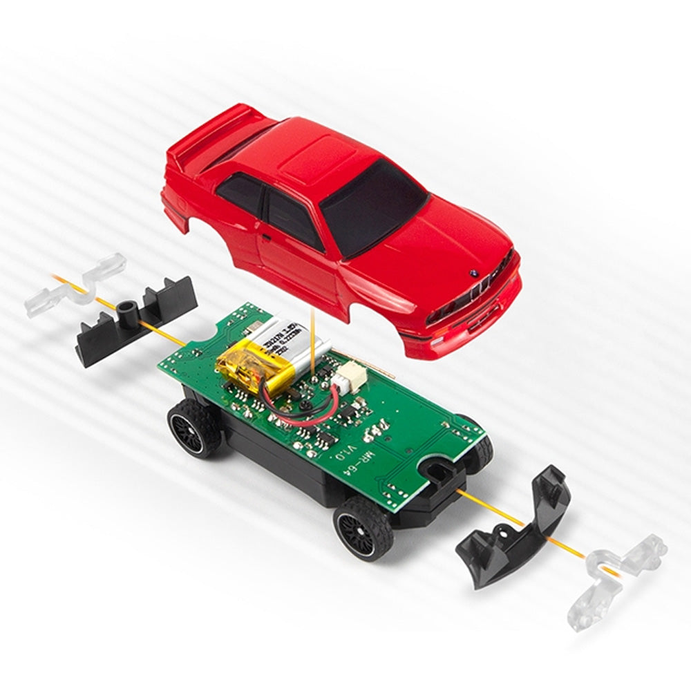 HPI Racing nano-TTR 1989 BMW M3 E30 Ravaglia 1:64 RC Car - Red 160990