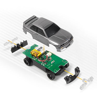 HPI Racing nano-TTR 1989 BMW M3 E30 Ravaglia 1:64 RC Car - Silver 160991