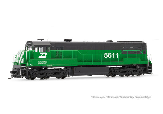 Rivarossi HR2887S  Burlington Northern U25c PhII Diesel Loco (DCC-Sound) HO