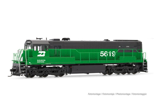 Rivarossi HR2888S  Burlington Northern U25c PhII Diesel Loco (DCC-Sound) HO