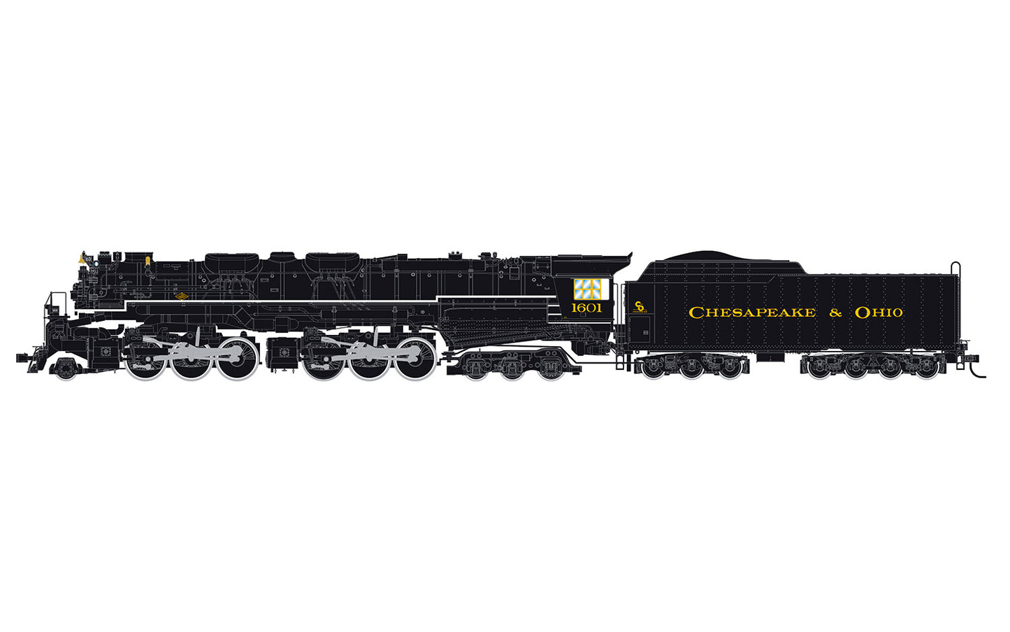 Rivarosssi C&O Articulated Allegheny Steam Locomotive 1601 HO Gauge HR2950