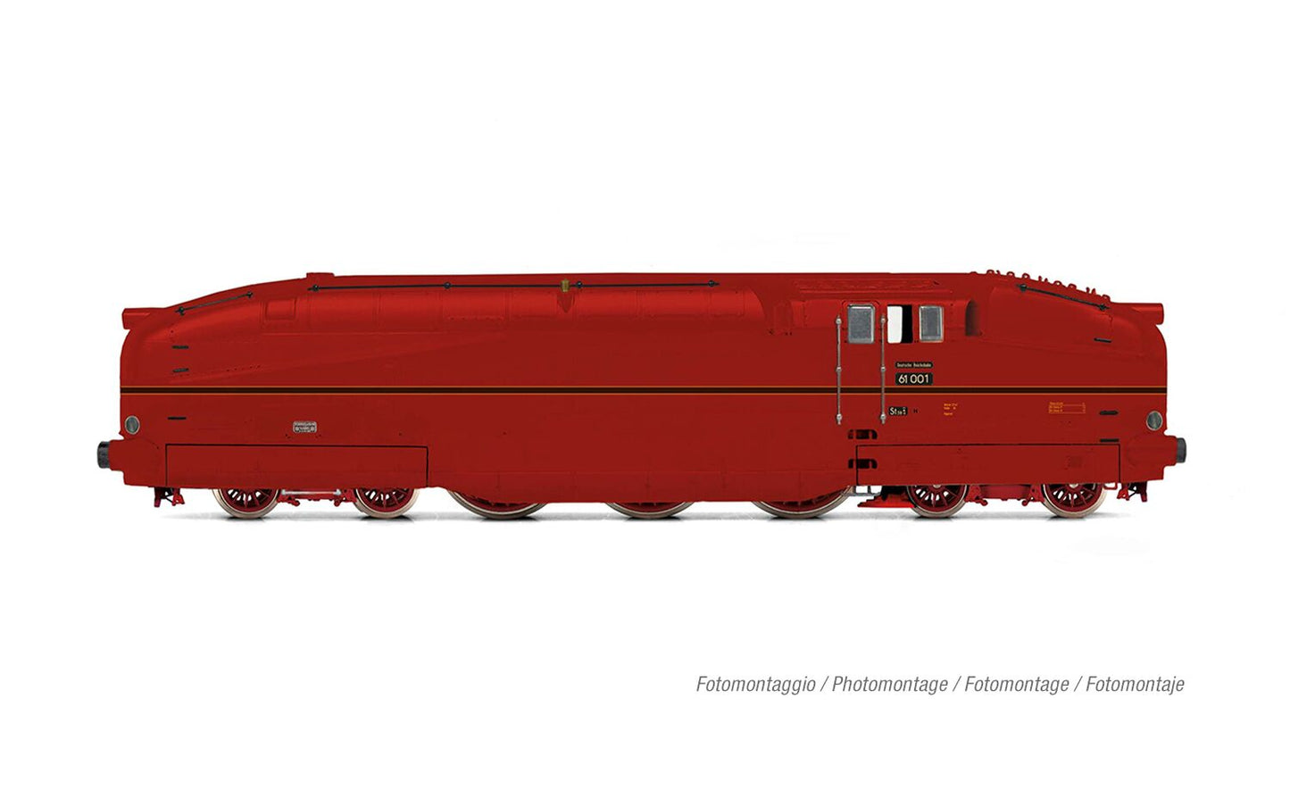 Rivarosssi DRG BR61 001 Red High Speed Steam Locomotive II HO Gauge HR2954