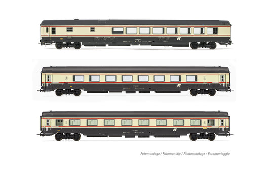 Rivarossi FS IC572/579 Petruzzelli Gran Confort Coach Set (3) V HR4358 HO Gauge