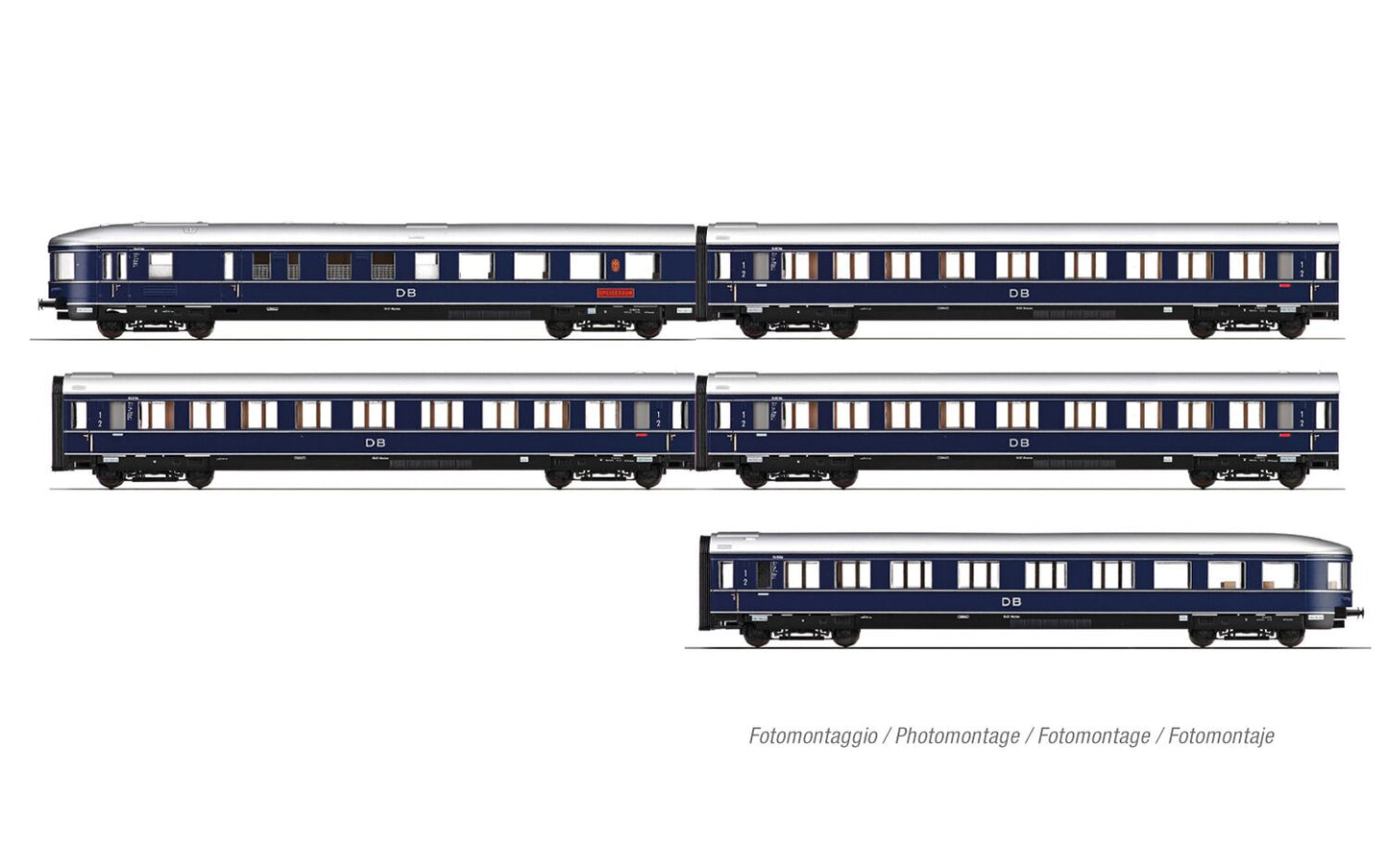 Rivarosssi DB Blauer Enzian Coach Set (5) III HO Gauge HR4389