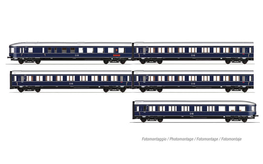 Rivarosssi DB Blauer Enzian Coach Set (5) III HO Gauge HR4389