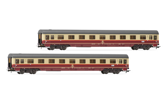 Rivarosssi DB Avmz111 Rheingold 1983 Coach Set (2) IV HO Gauge HR4397