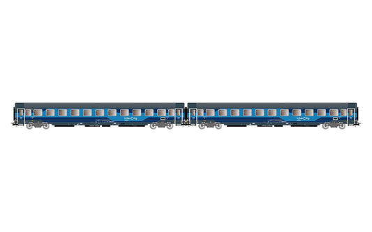 Rivarossi FS Intercity Notte Z1 Rebuilt Coach Set (2) VI HR4408 HO Gauge