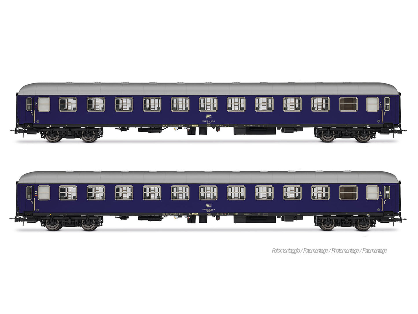Rivarossi 4415 DB Bcm243 Sleeper Coach Set (2) IV HO Gauge
