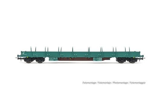 Rivarossi FS Res Bogie Stake Wagon Green VI HR6552 HO Gauge