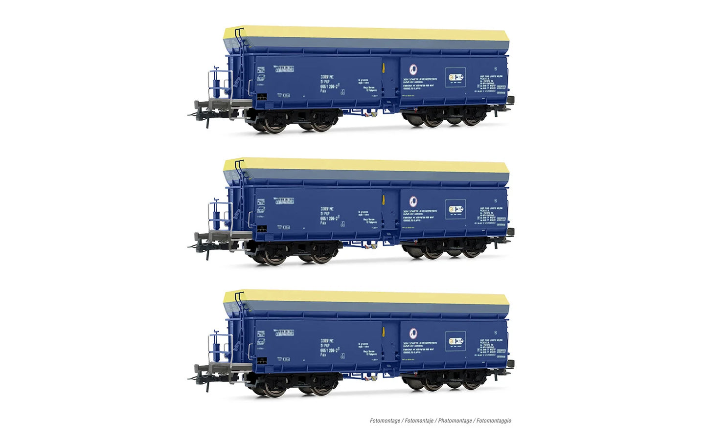 Rivarossi PKP Cargo Fals Self Discharge Hopper Wagon Set (3) VI HR6589 HO Gauge