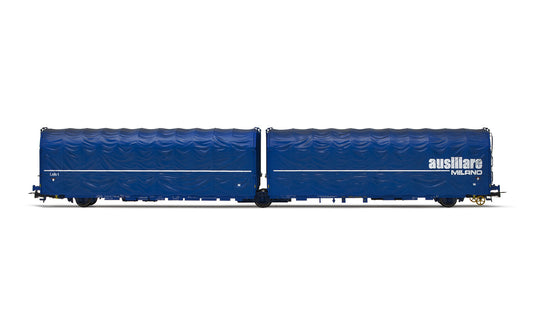 Rivarosssi FS Lails Ausiliere Milano Articulated Tarpaulin Wagon IV HO Gauge HR6600