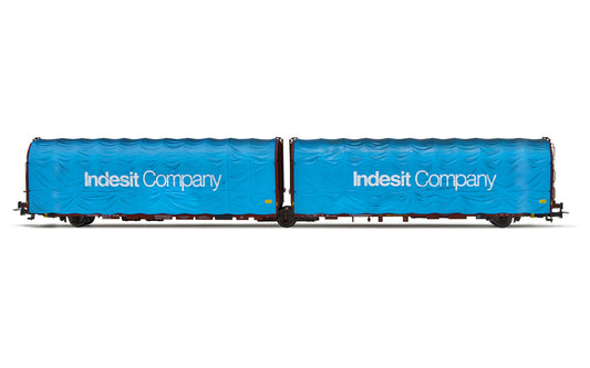 Rivarosssi FS Lails Indesit Articulated Tarpaulin Wagon V HO Gauge HR6601