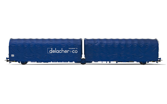 Rivarosssi FS Lailps Delacher Co Articulated Tarpaulin Wagon V HO Gauge HR6603